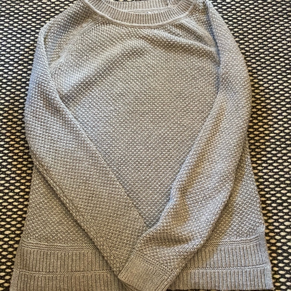 Gray patterned sweater